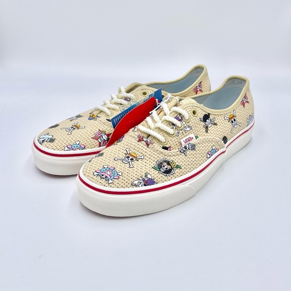 Vans x ONE PIECE Authentic Straw Hat Crew Skate Shoe Natural M 7.5 / Women’s 9 - Picture 5 of 13